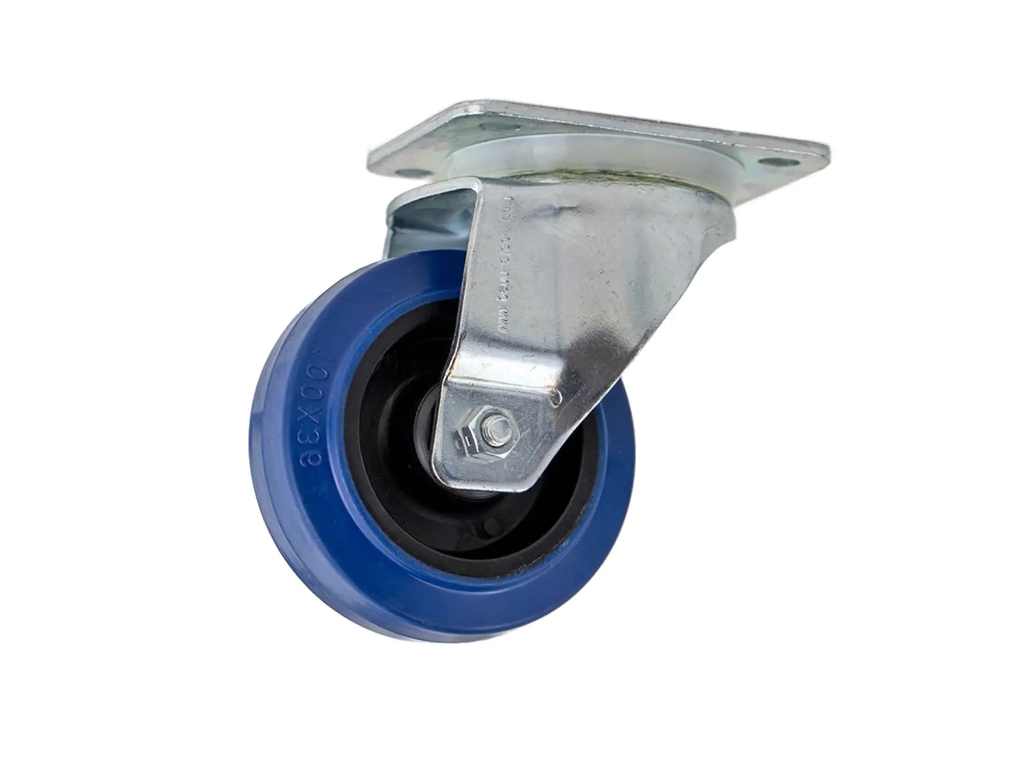 Penn Elcom 100mm / 4" Blue Swivel Castor