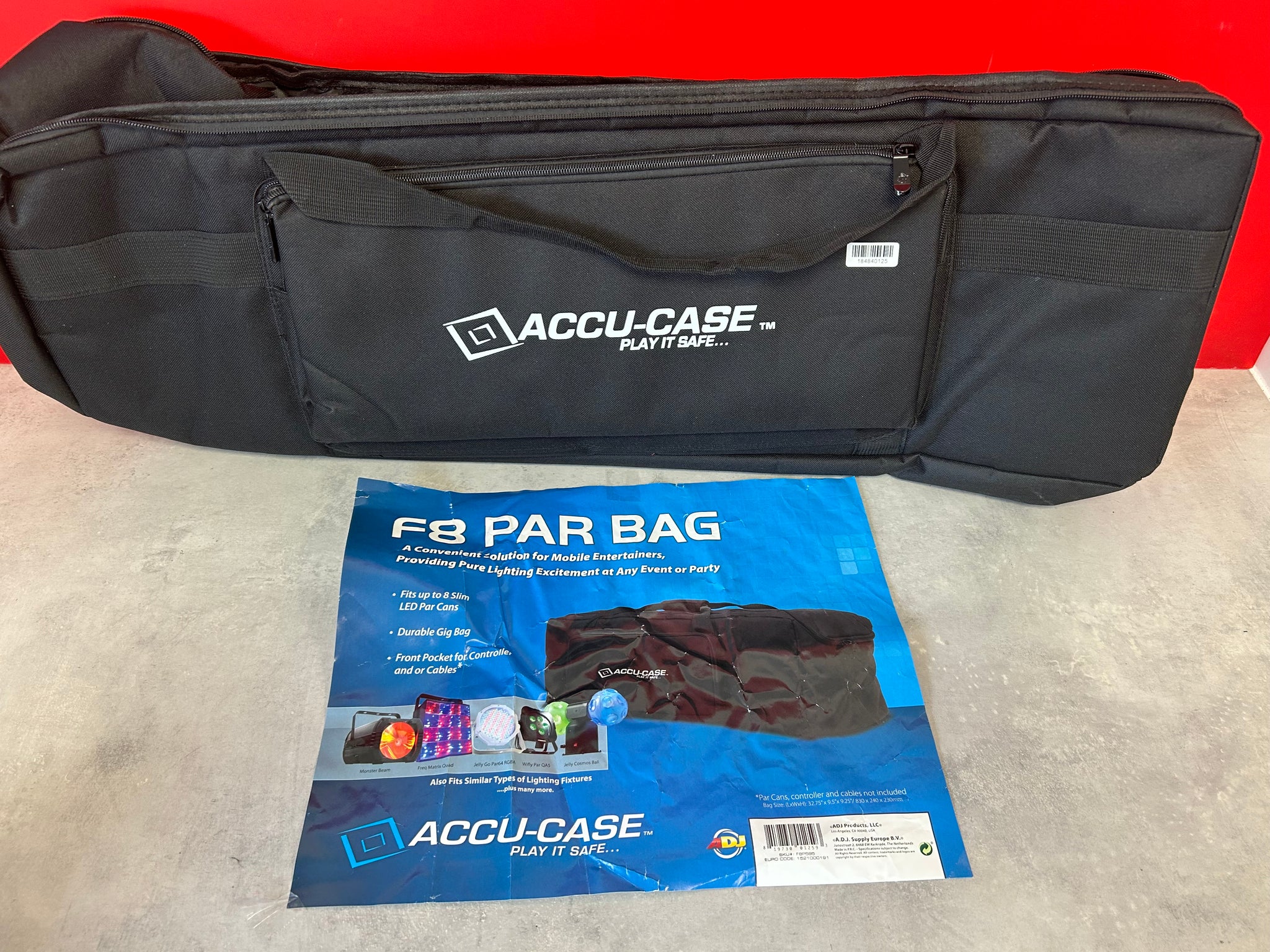 American DJ F8 Par Bag Soft Padded Case For Slim Par Can LED - Pre Owned