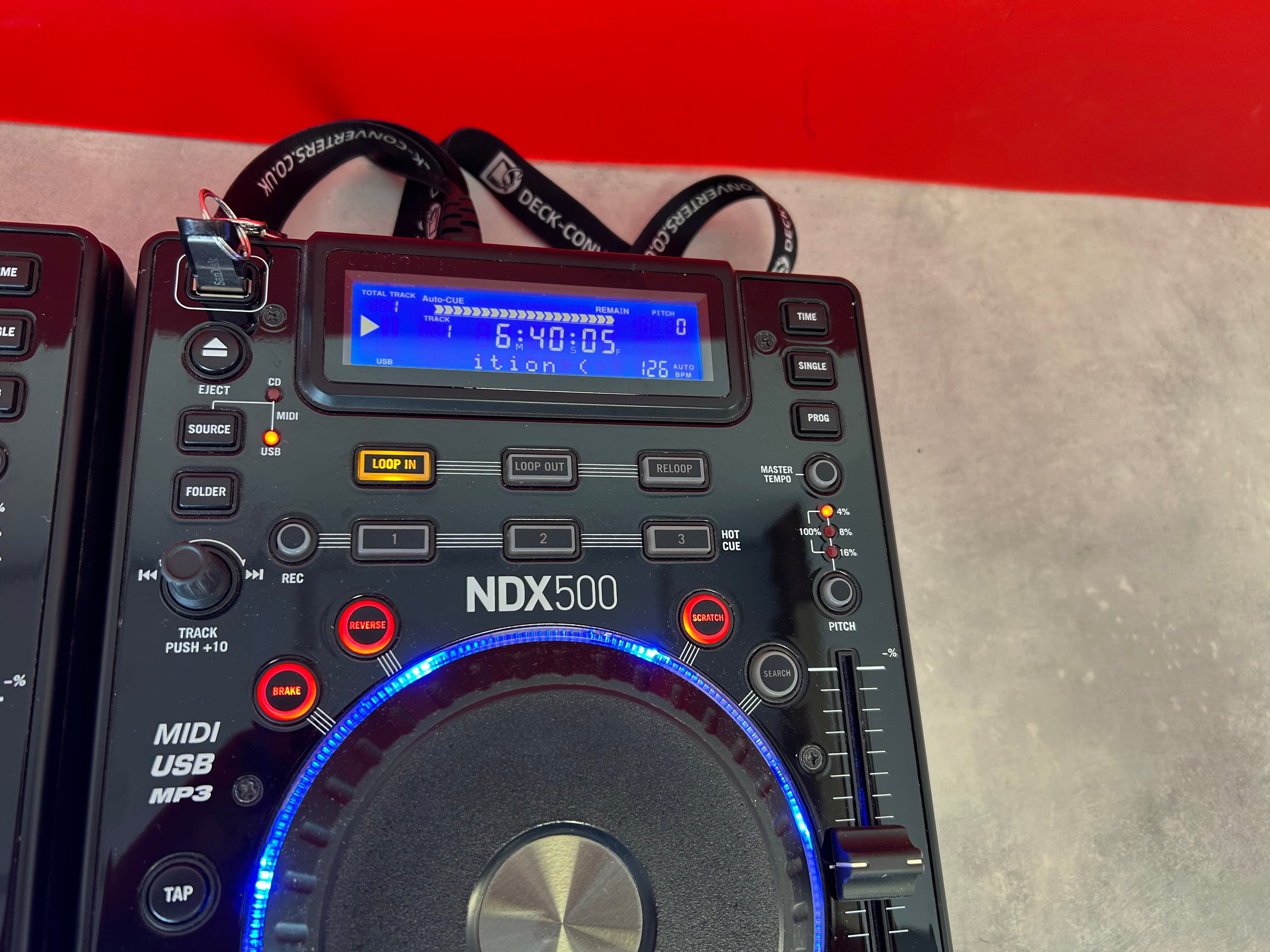 Numark NDX500 USB/CD Media Player Pair - Pre Owned
