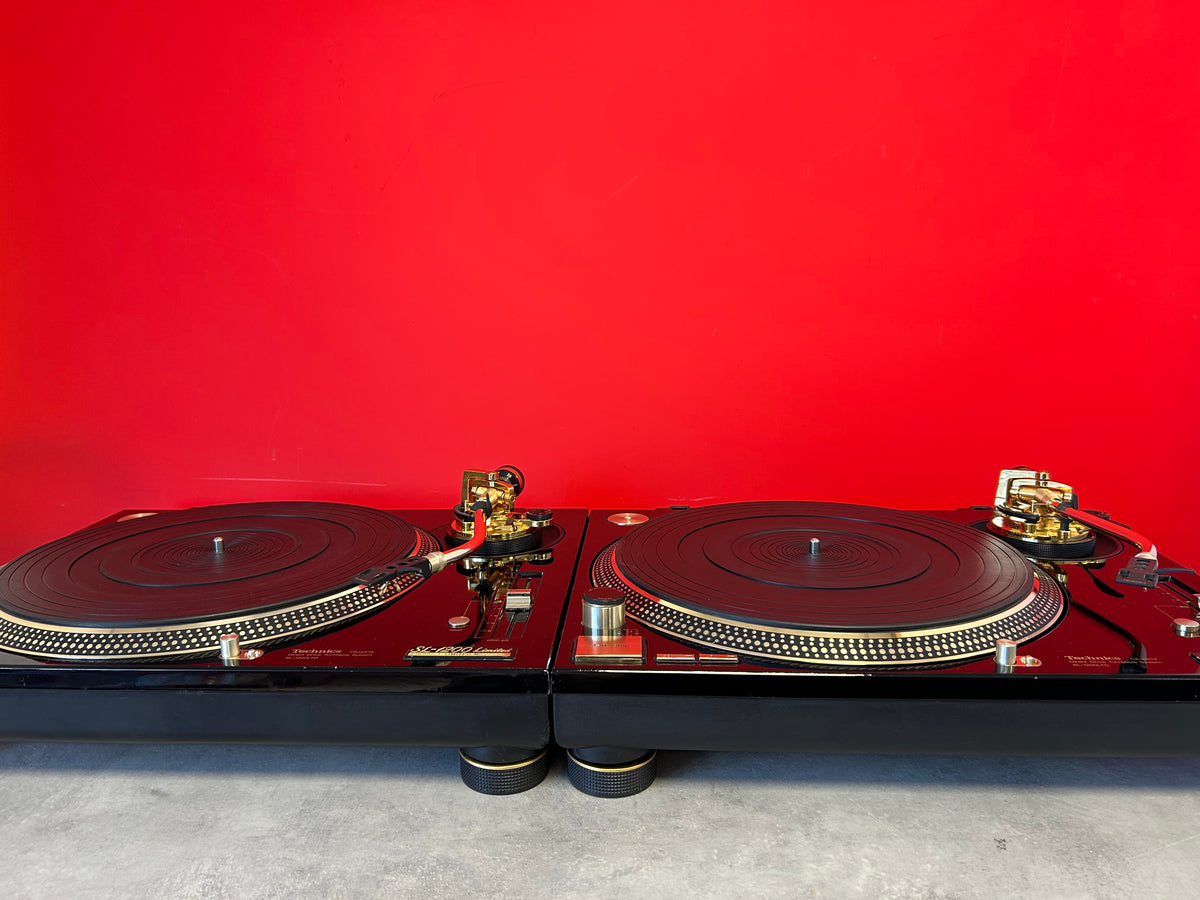 Technics SL-1200LTD Gold Limited Edition Direct Drive Turntable Pair - Pre Owned