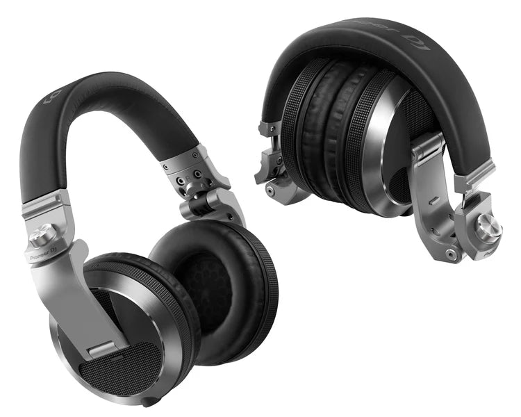 Pioneer DJ HDJX7S Casque DJ Professionnel 50 mm avec Oreillette Pivotante Argent