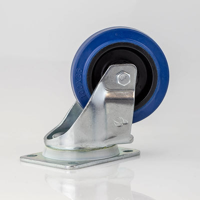 Penn Elcom 100mm / 4" Blue Swivel Castor
