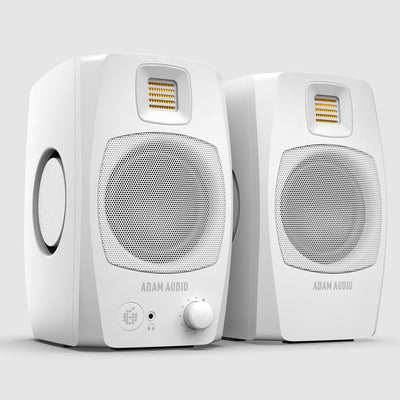 Adam Audio D3V Active Desktop Monitors - White - Deck Converters