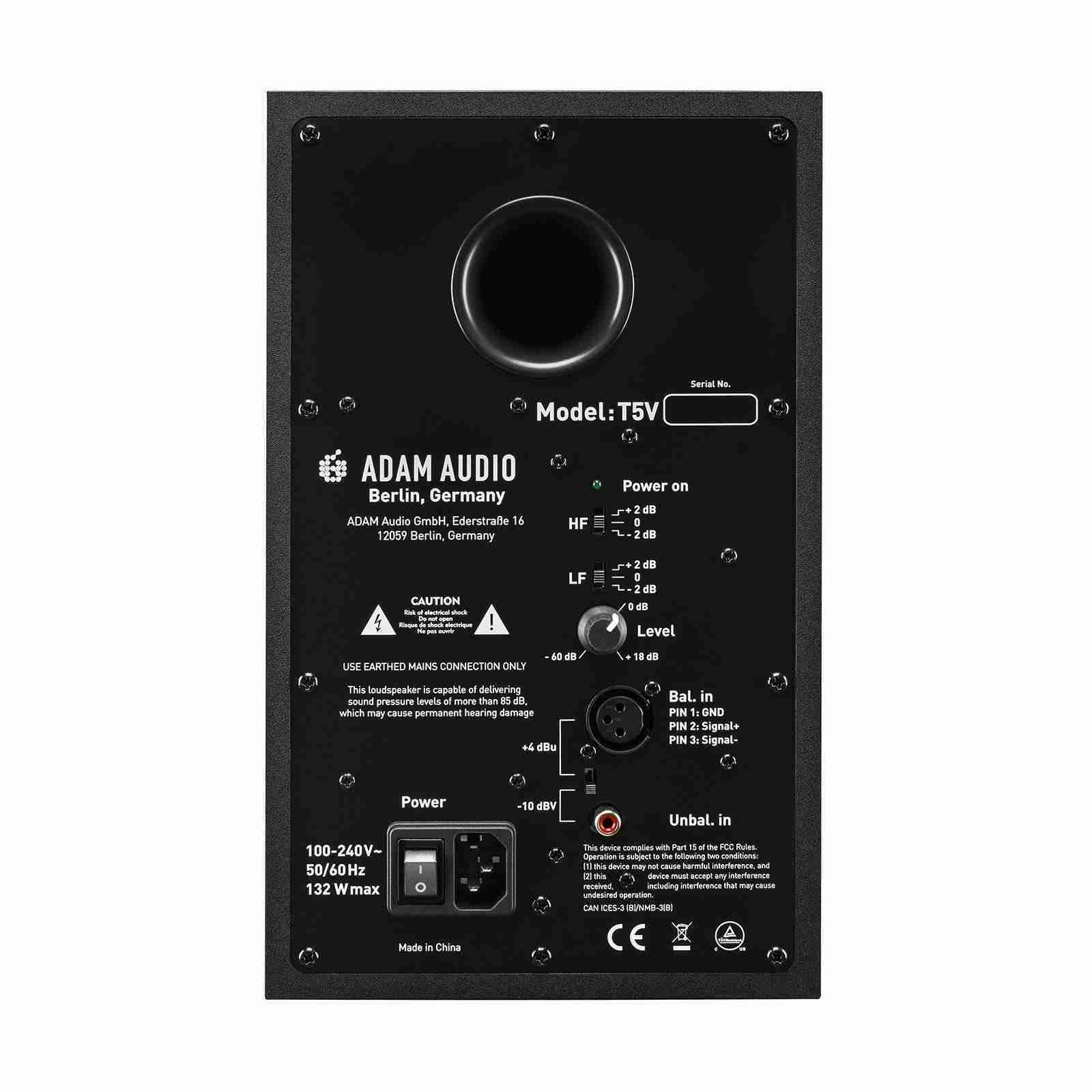 Adam Audio T5V Nearfield Studio Monitor - Deck Converters