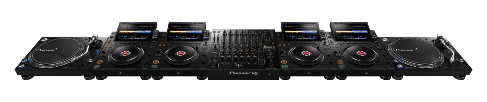 Alpha Theta CDJ 3000X + Pioneer DJ PLX 1000 Pair + DJM V10 Bundle - Deck Converters
