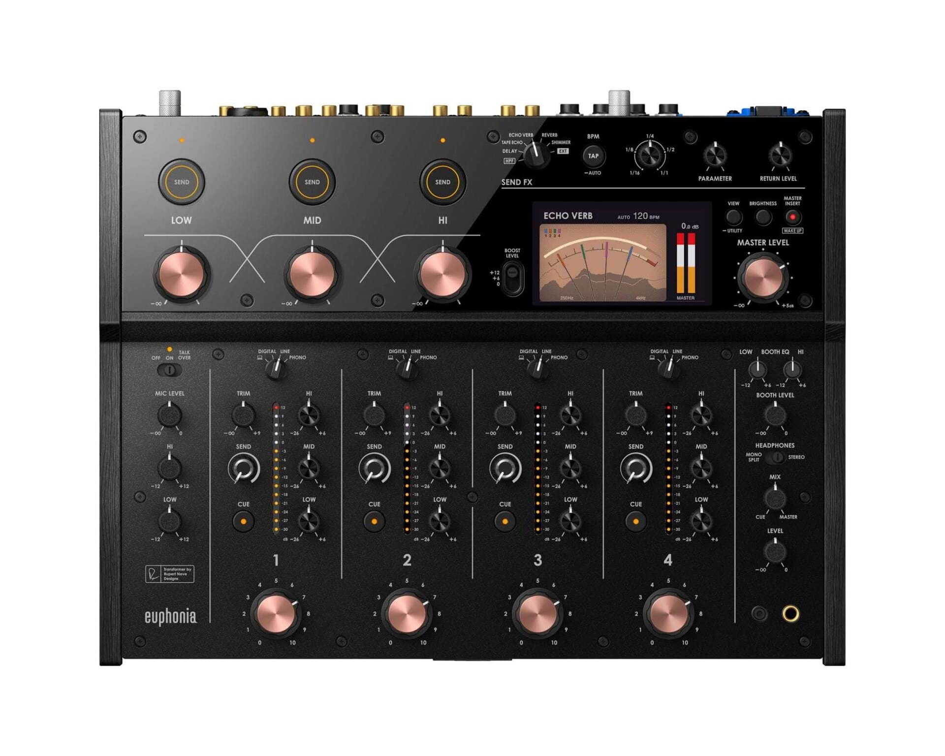 Alpha Theta Euphonia Professional 4 Channel Rotary Mixer B Stock - Deck Converters