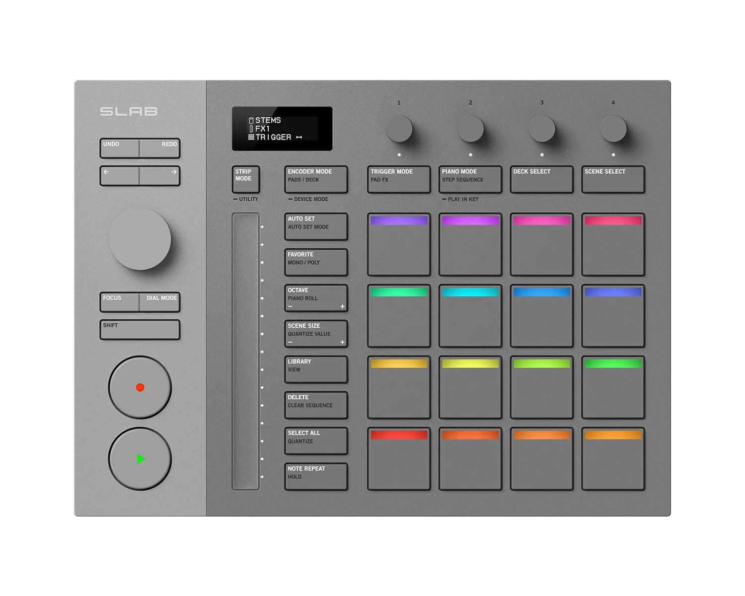 AlphaTheta SLAB MIDI Pad Controller with Encoder Wheel / Stems Serato Studio - Deck Converters