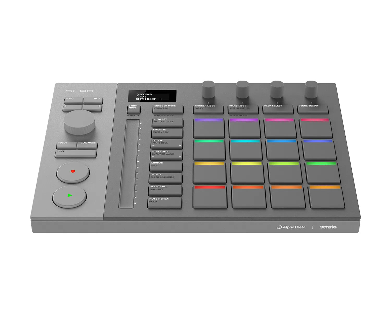 AlphaTheta SLAB MIDI Pad Controller with Encoder Wheel / Stems Serato Studio - Deck Converters