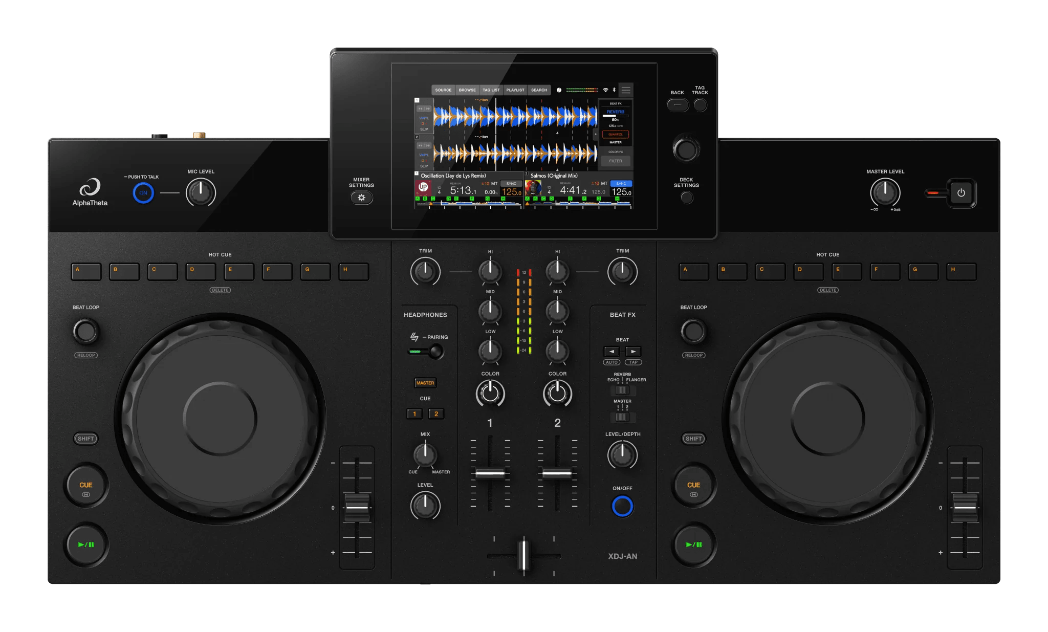 AlphaTheta XDJ-AN All-In-One DJ System - Deck Converters