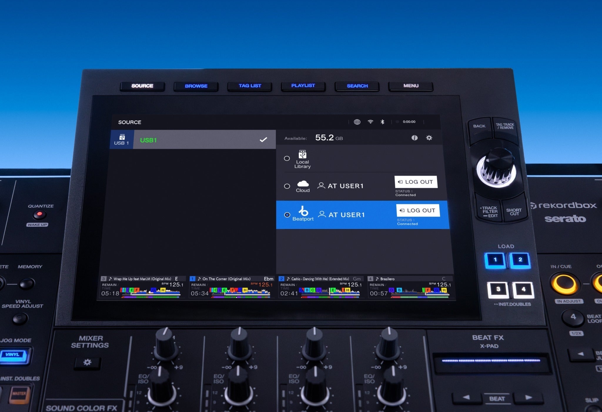 AlphaTheta XDJ-AZ 4ch All-In-One DJ Controller - Deck Converters