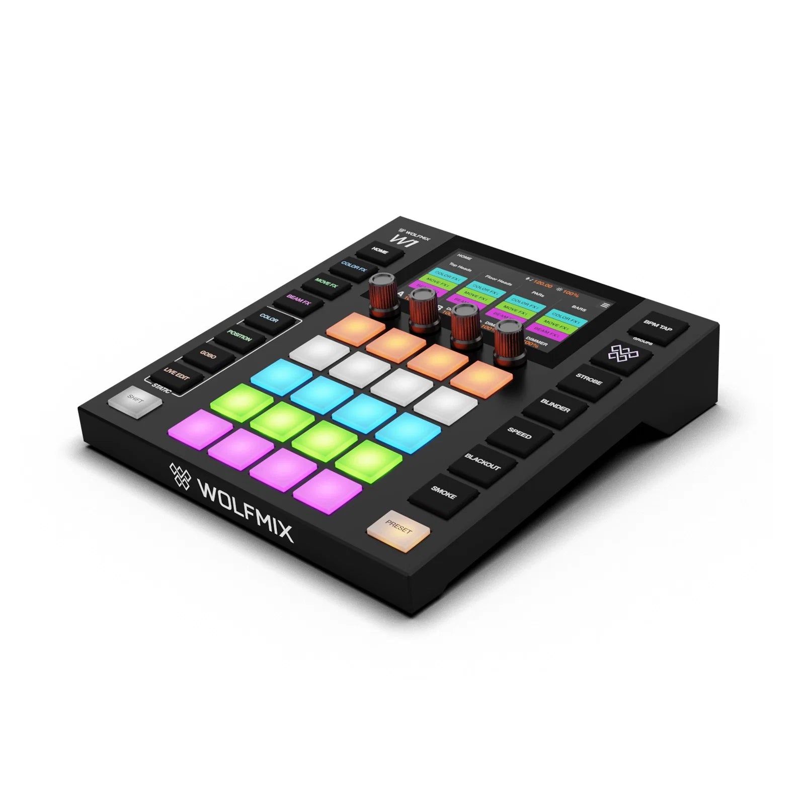 Wolfmix W1 MK3 Standalone DMX Lighting Controller for DJs & Live Performance