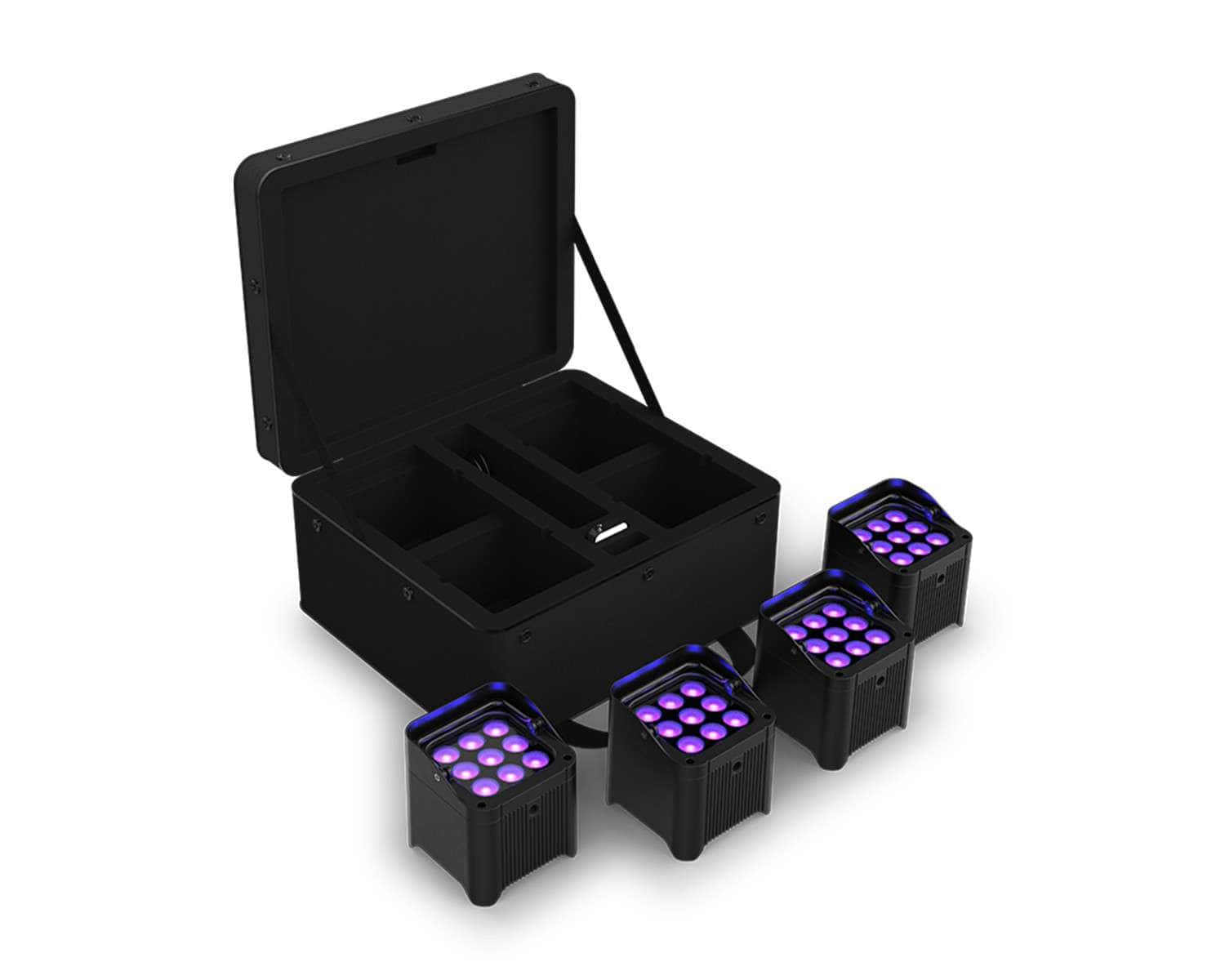 Chauvet DJ Freedom Par H9 IP X4 4 - PACK Battery Uplighter - Deck Converters