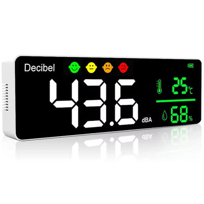 Digital Decibel Sound Level, Temperature and Humidity Meter - Deck Converters