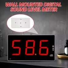 Digital Sound Level Monitor with LCD Screen, Wall Mounted - Deck Converters