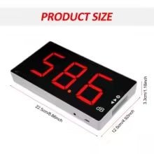 Digital Sound Level Monitor with LCD Screen, Wall Mounted - Deck Converters