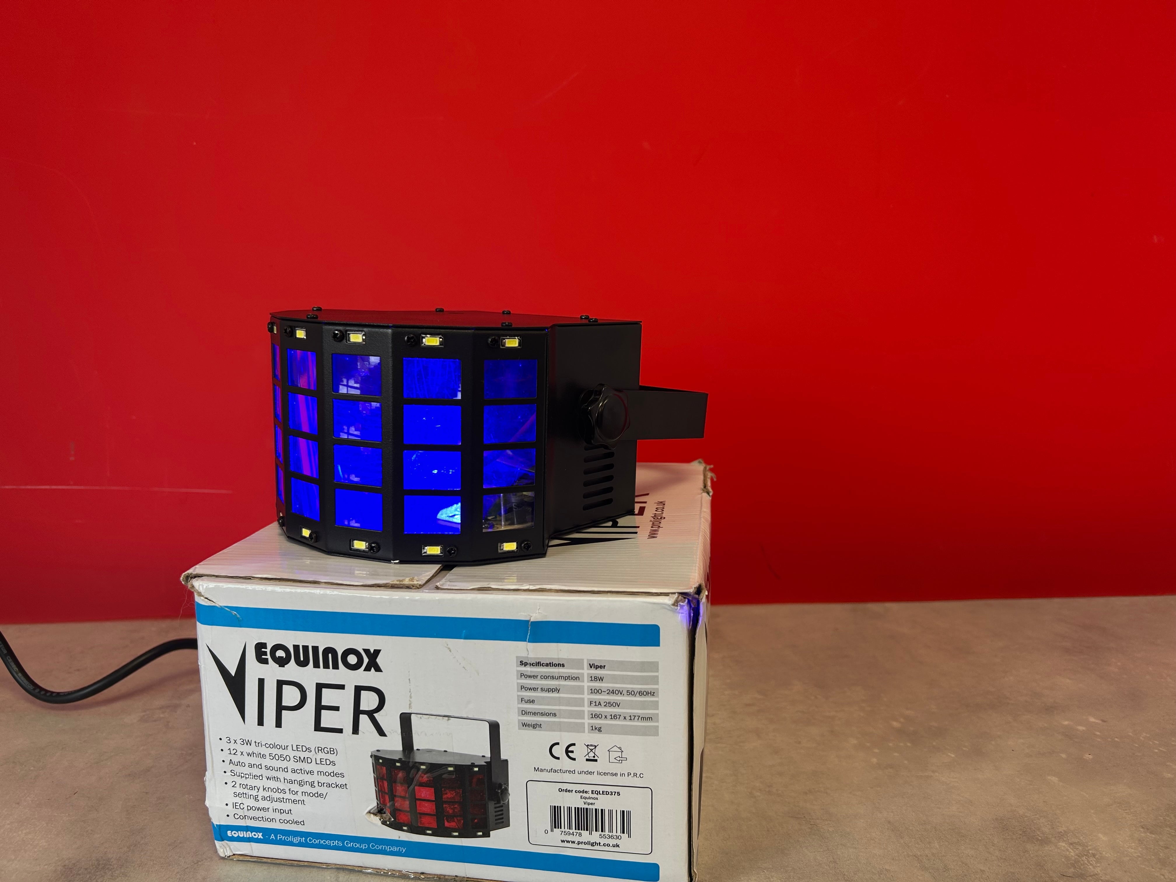 Equinox Lights Set - 2 Maxipar Quad 1 Viper - Pre Owned - Deck Converters