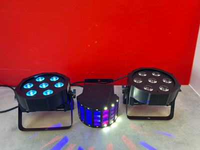 Equinox Lights Set - 2 Maxipar Quad 1 Viper - Pre Owned - Deck Converters