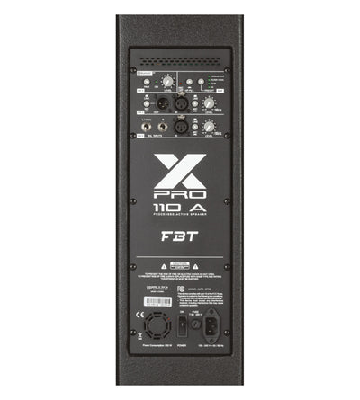 FBT Audio X-PRO 110A 10-Inch Active Loudspeaker with Bluetooth - Deck Converters