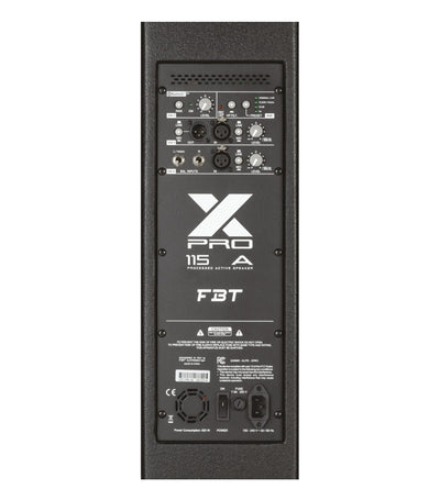 FBT Audio X-PRO 115A 15-Inch Active Speaker with Bluetooth - Deck Converters