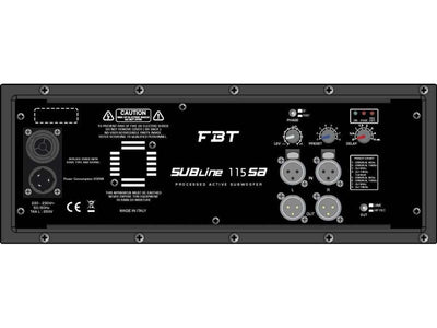 FBT SUBline 115SA Active Subwoofer 700W RMS - Deck Converters