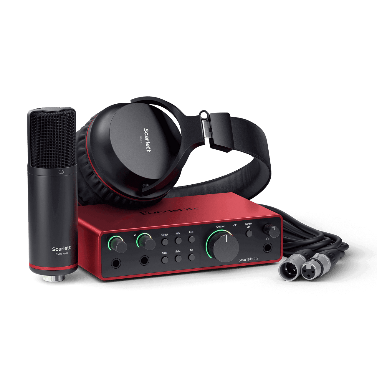 Focusrite Scarlett 2i2 Studio 4th Gen Audio Interface Bundle - Deck Converters