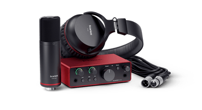 Focusrite Scarlett Solo Studio 4th Gen Audio Interface Bundle - Deck Converters