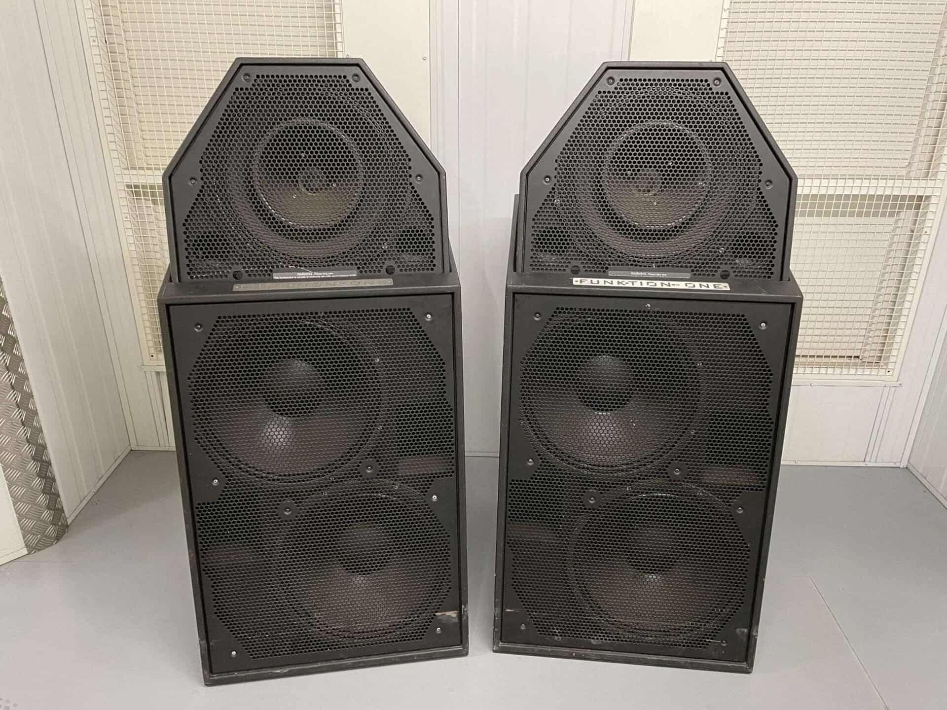 Funktion One PSM318 DJ Monitors Pair - Deck Converters