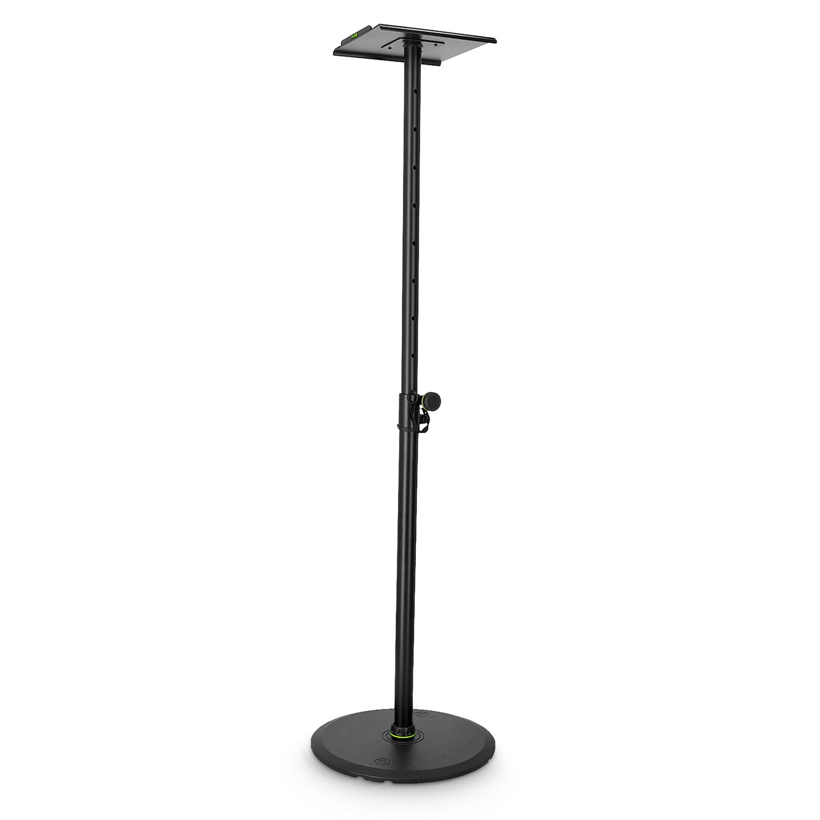 Gravity SP 3202 LR B Studio Monitor Speaker Stand With Large Round Base - Deck Converters