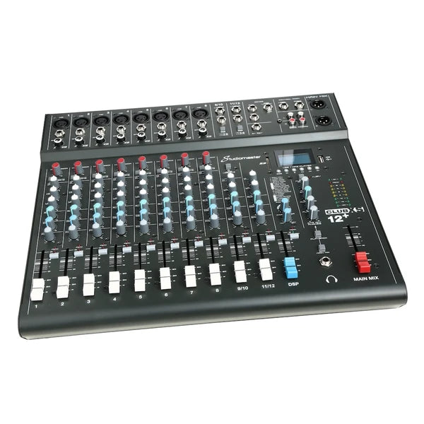 Studiomaster Club XS 12+ 12 Channel Mixing Console with Bluetooth & DSP