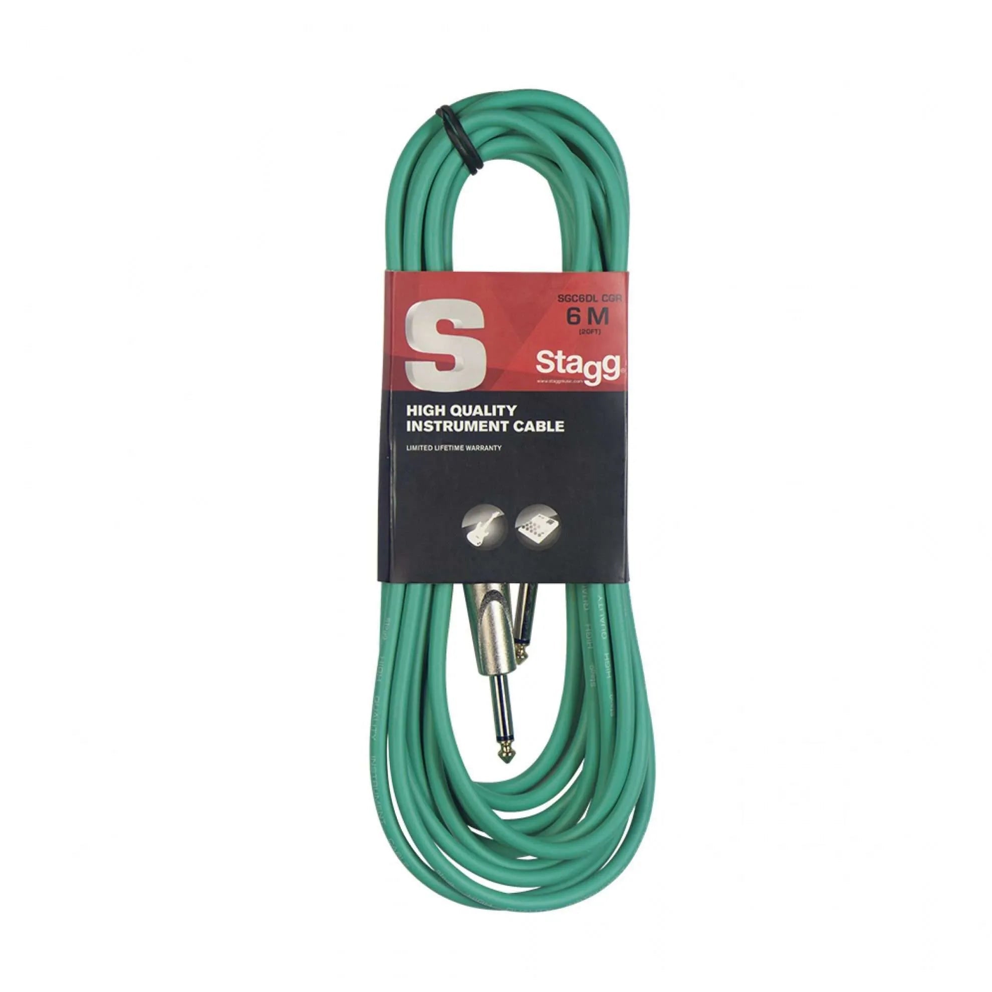 Jack Male to Jack Male SGC6DL Instrument Audio Cable - 6M - Deck Converters