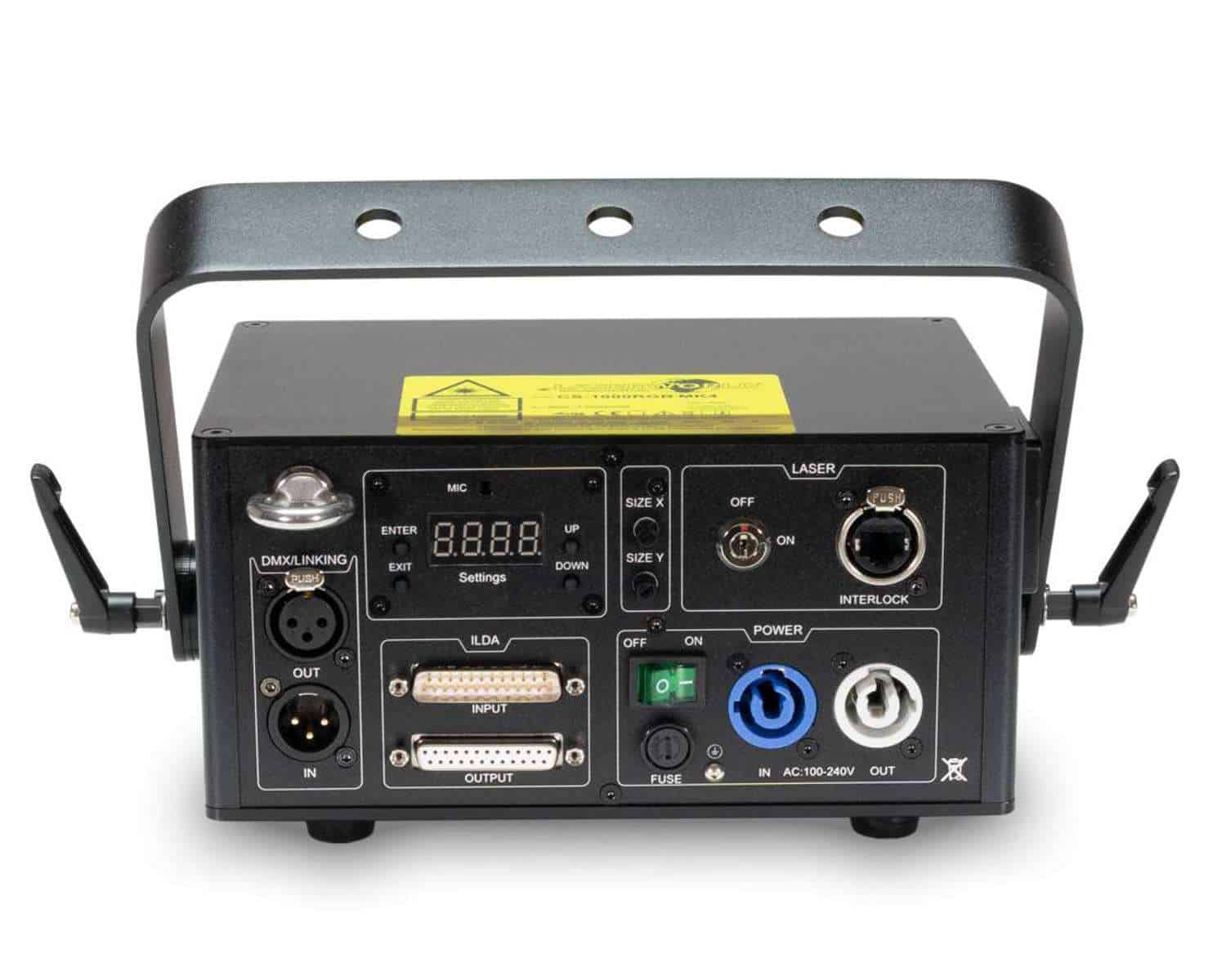 Laserworld CS - 1000RGB MK4 Multi - Colour Laser 28kpps Galvo Motor ILDA / DMX - Deck Converters