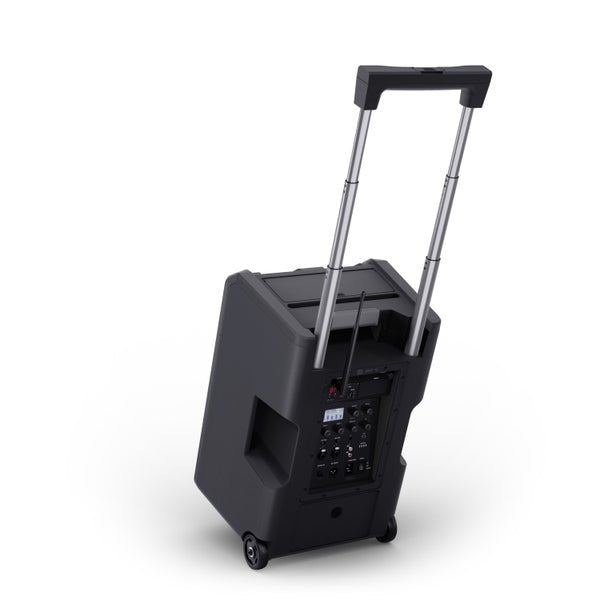 LD Systems ANNY 10 HHD 2 B8 10" Portable Battery-Powered Bluetooth PA System with Mixer and 1x Wireless Handheld Microphone - Deck Converters