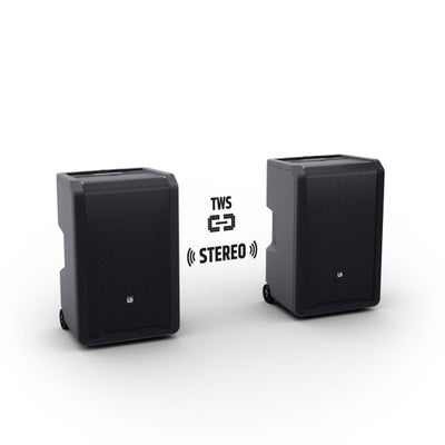 LD Systems ANNY® 10 HHD 2 B8 - 10" Portable battery-powered Bluetooth PA system with mixer and 2x wireless handheld microphones - Deck Converters