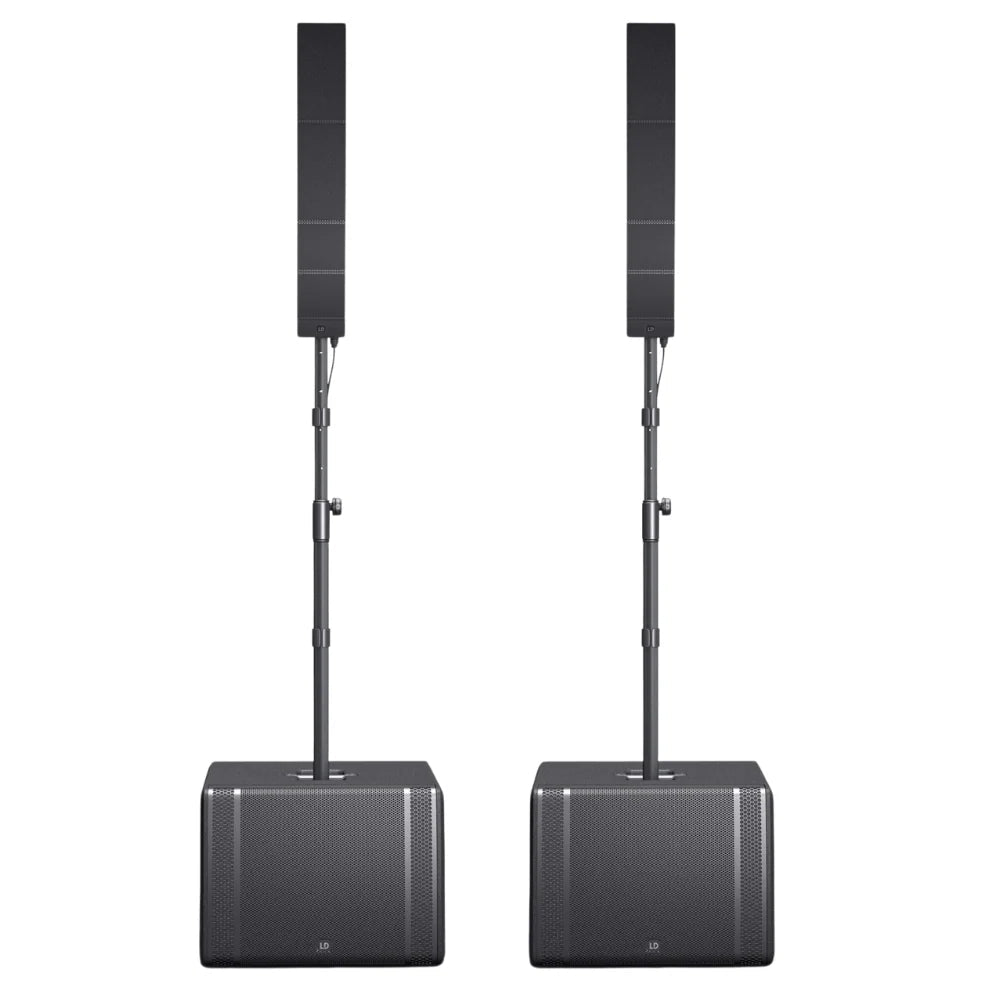 LD Systems CURV 500 TS Compact Touring Array System Pair - Pre Owned - Deck Converters