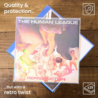 Legend Vinyl 12″ Vinyl Record Outer Sleeves – Retro Holographic Effect – Pack Of 25 - Deck Converters