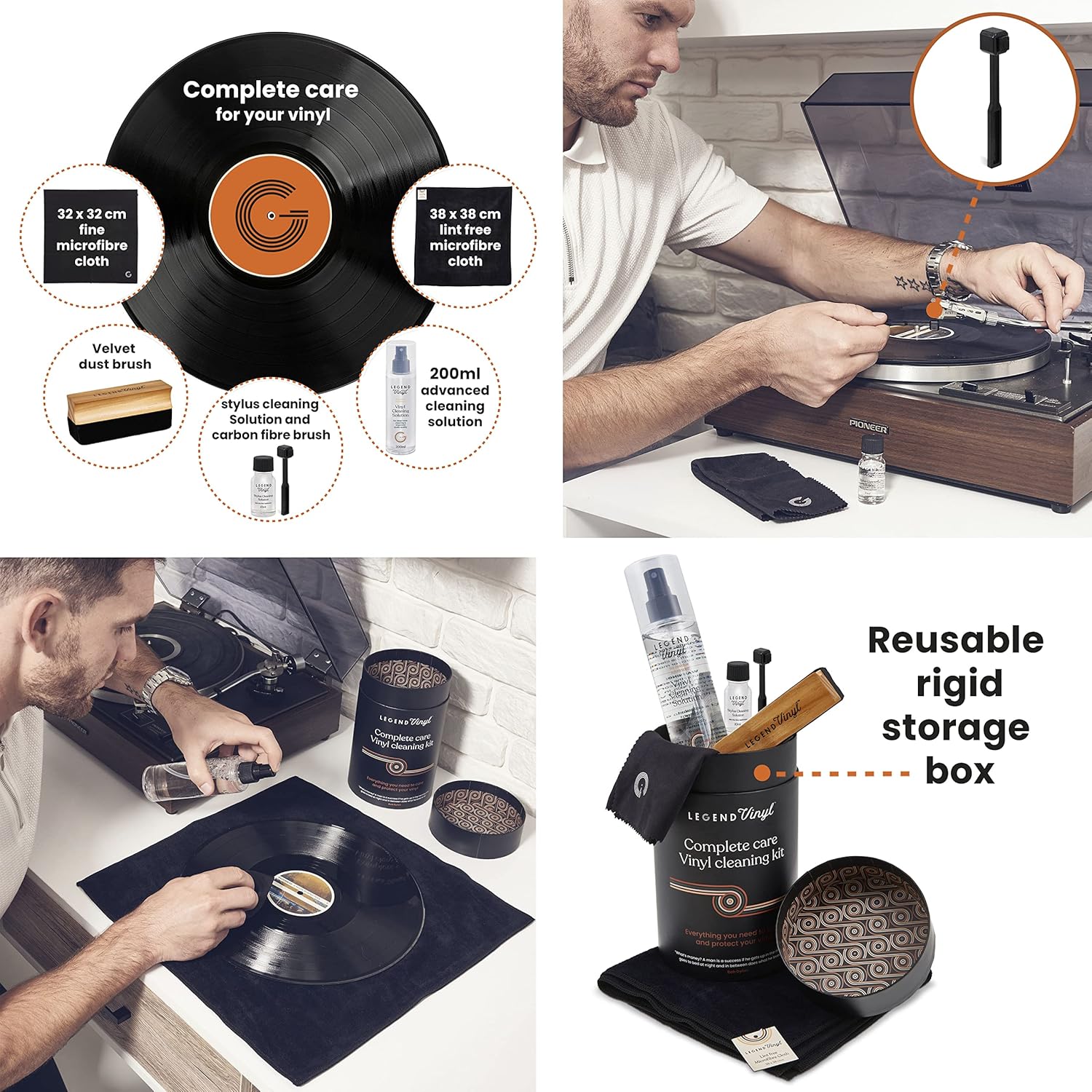 Legend Vinyl Complete Care Vinyl Cleaning Kit - Deck Converters