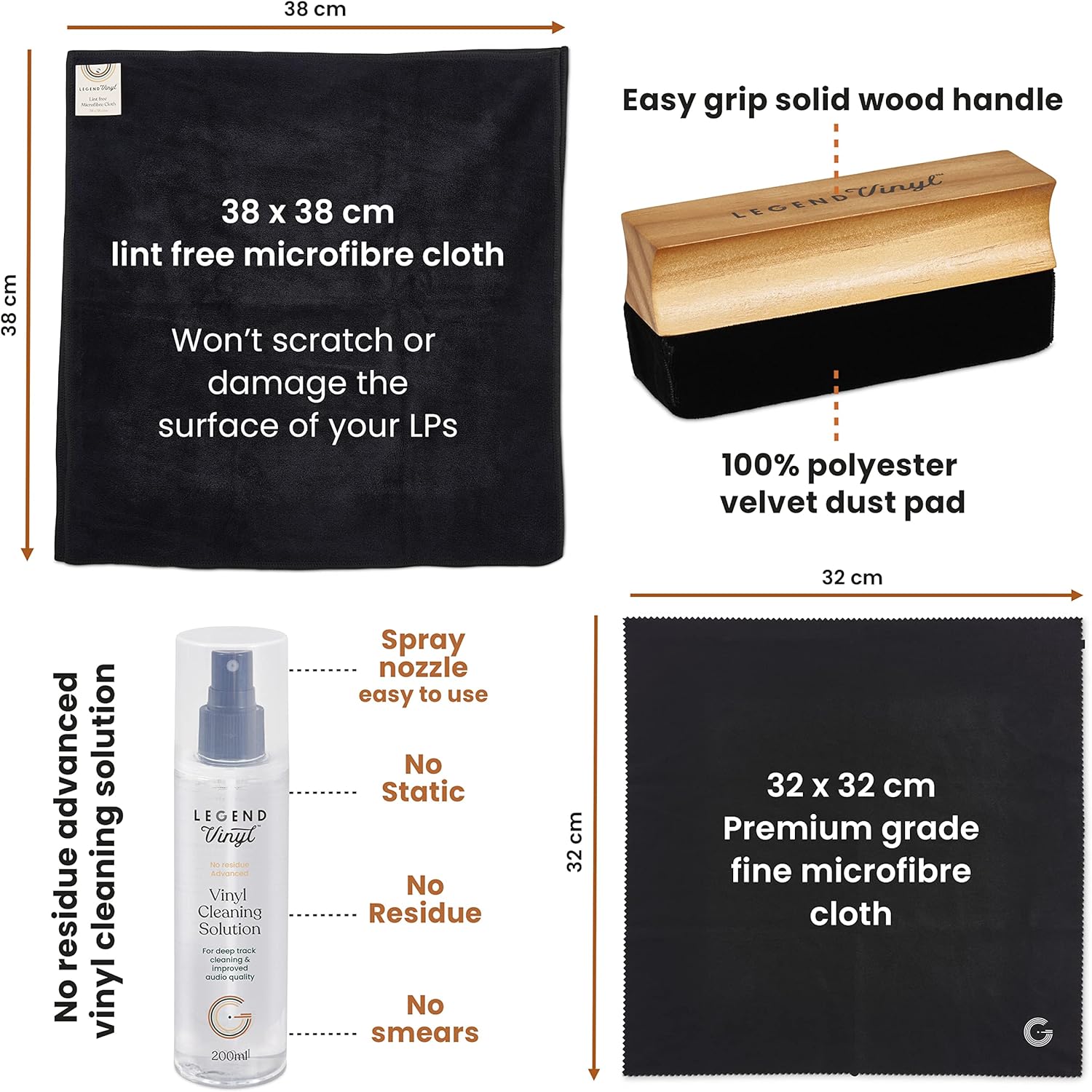Legend Vinyl Complete Care Vinyl Cleaning Kit - Deck Converters