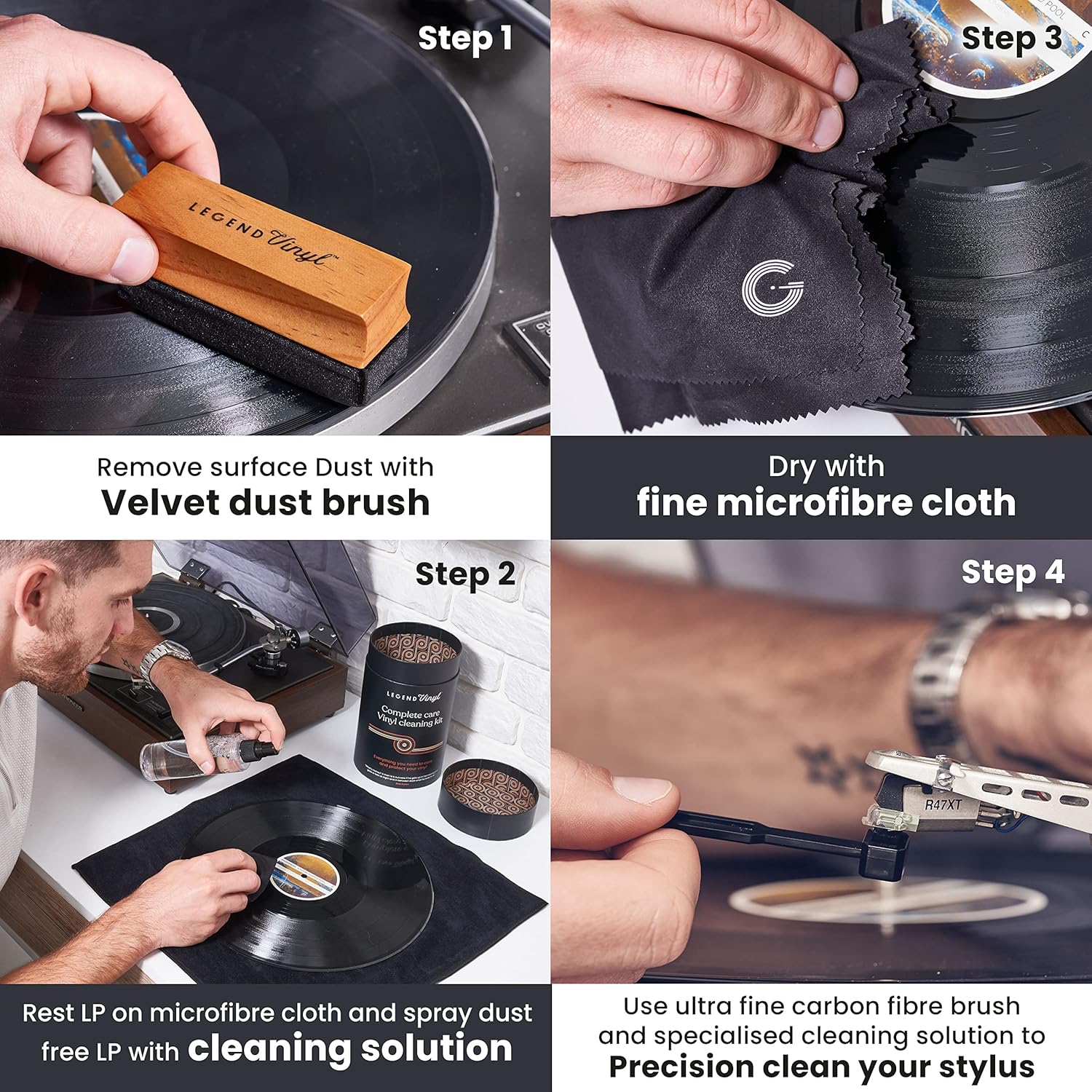 Legend Vinyl Complete Care Vinyl Cleaning Kit - Deck Converters