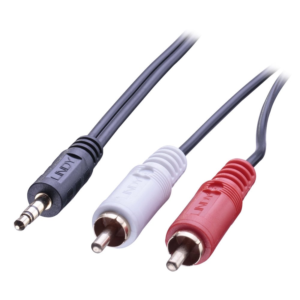 Lindy Premium Phono To 3.5mm Cable 5M - Deck Converters