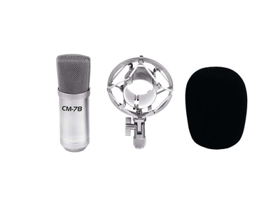 OMNITRONIC MIC CM - 78 Large Diaphragm Condenser Mic - Deck Converters
