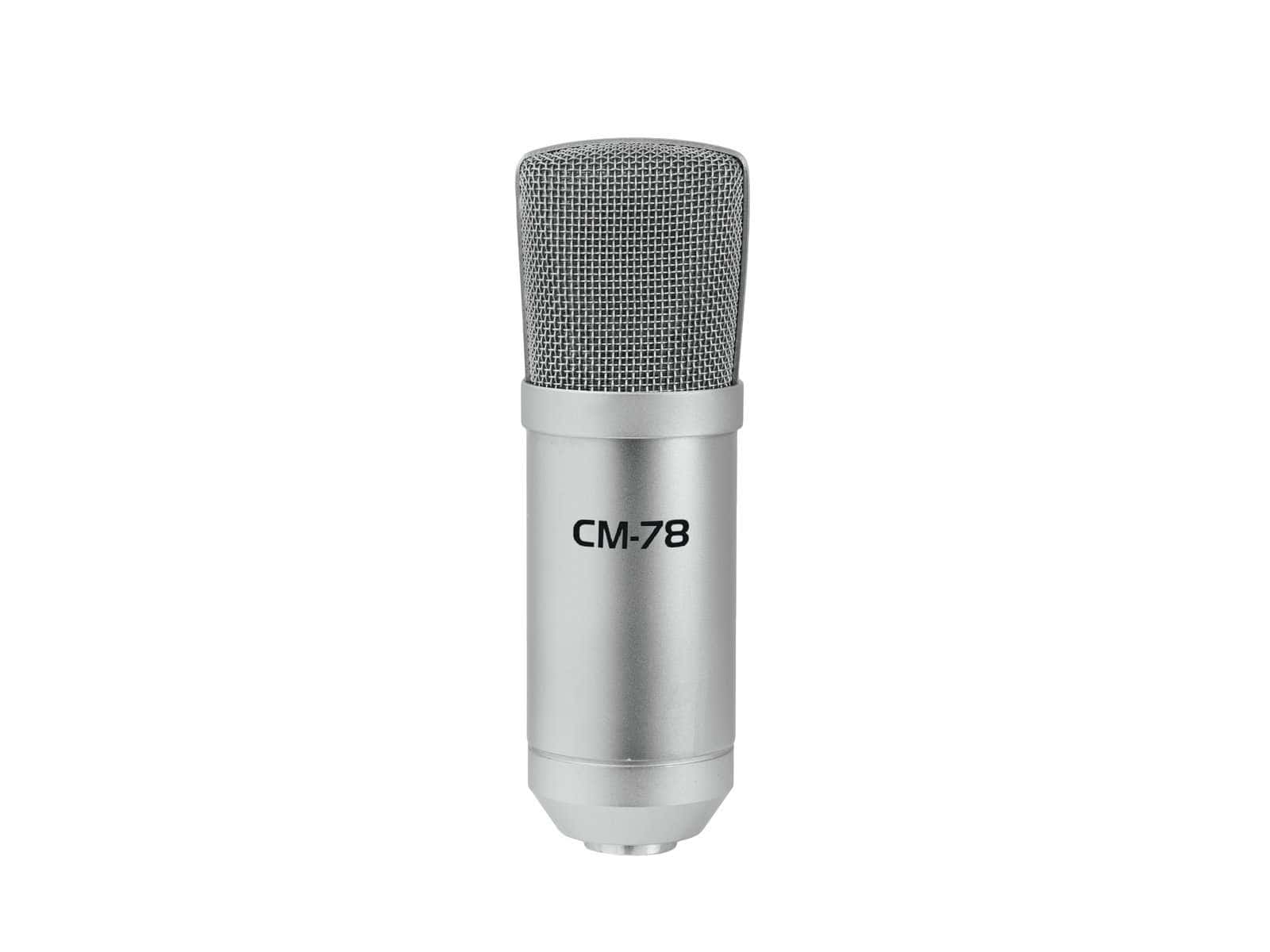 OMNITRONIC MIC CM - 78 Large Diaphragm Condenser Mic - Deck Converters