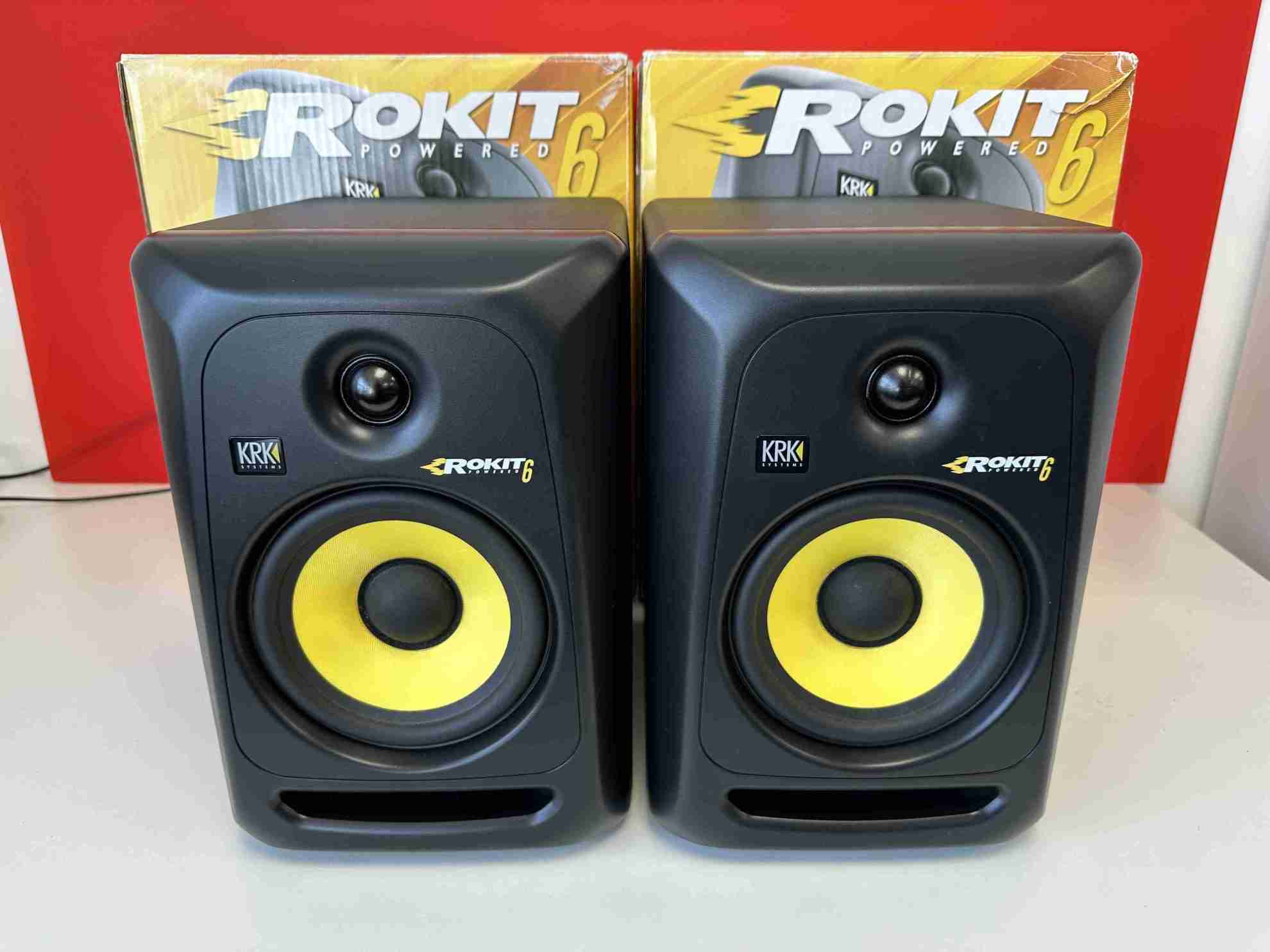 PAIR KRK Rockit RP6 G3 Active Studio Monitors Speakers - Deck Converters