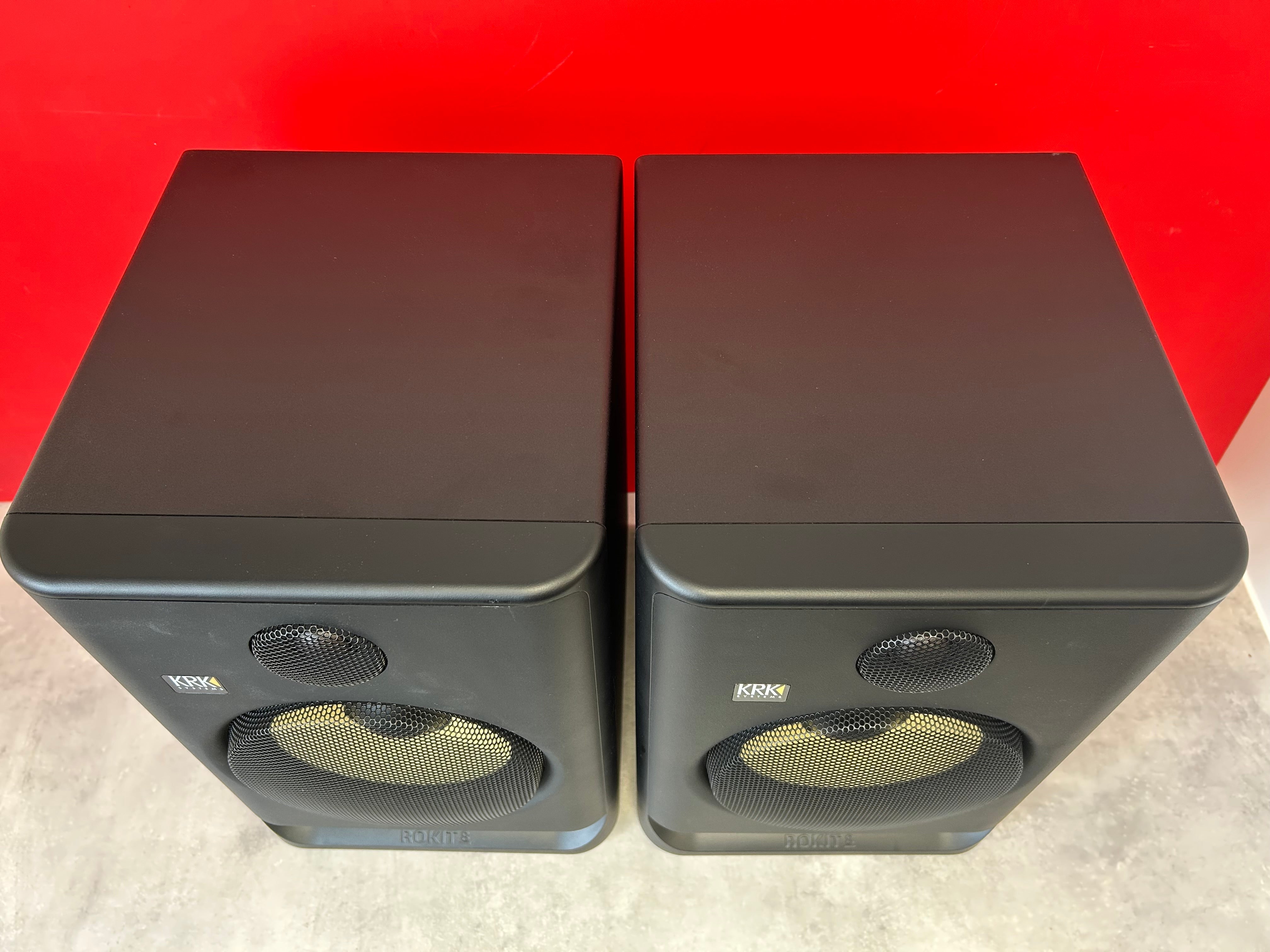 PAIR KRK Rokit RP8 G5 Active Studio DJ Production Monitors Speakers - Deck Converters