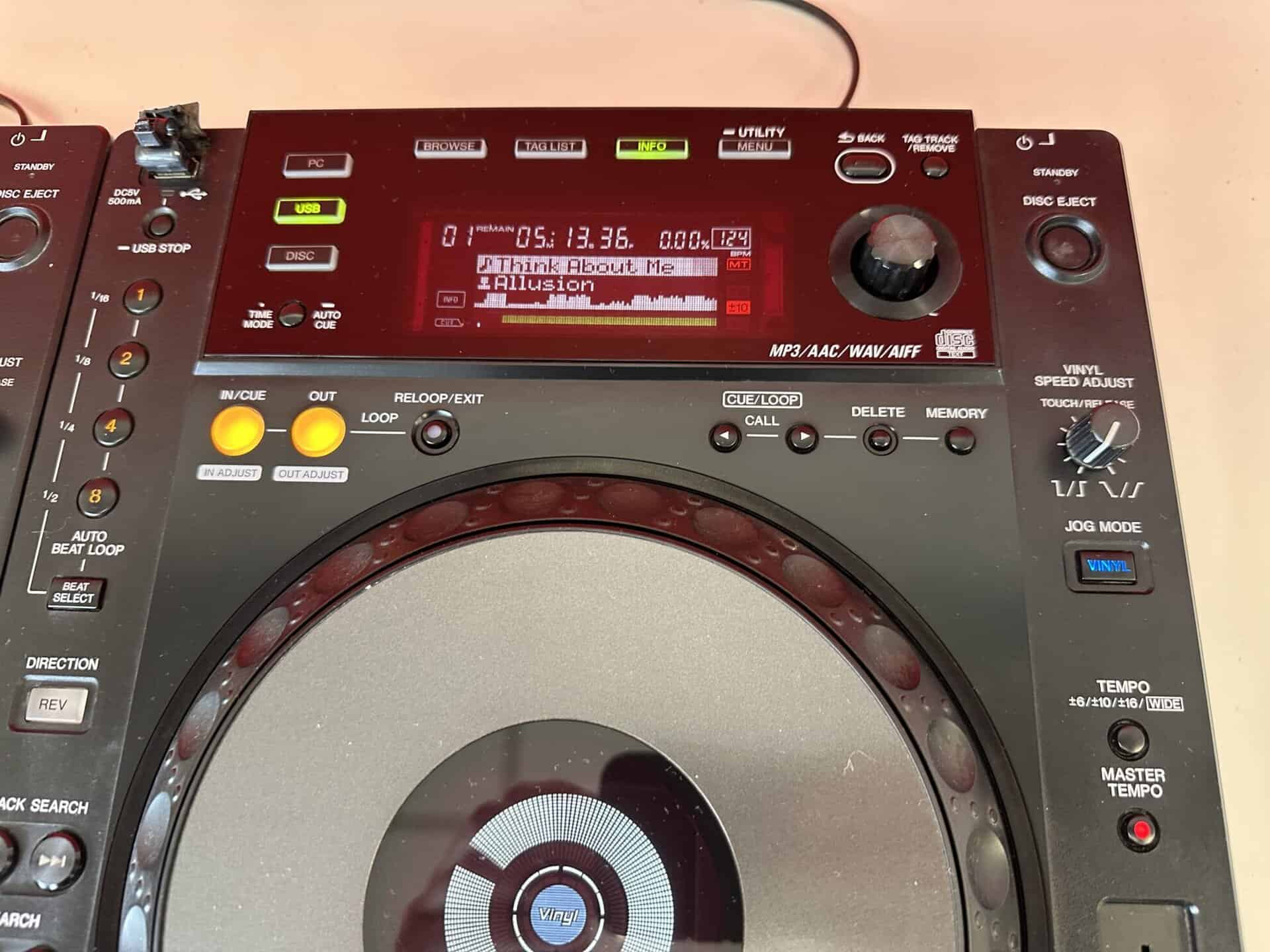 Pair Pioneer CDJ 850 CD USB DJ Decks - Deck Converters