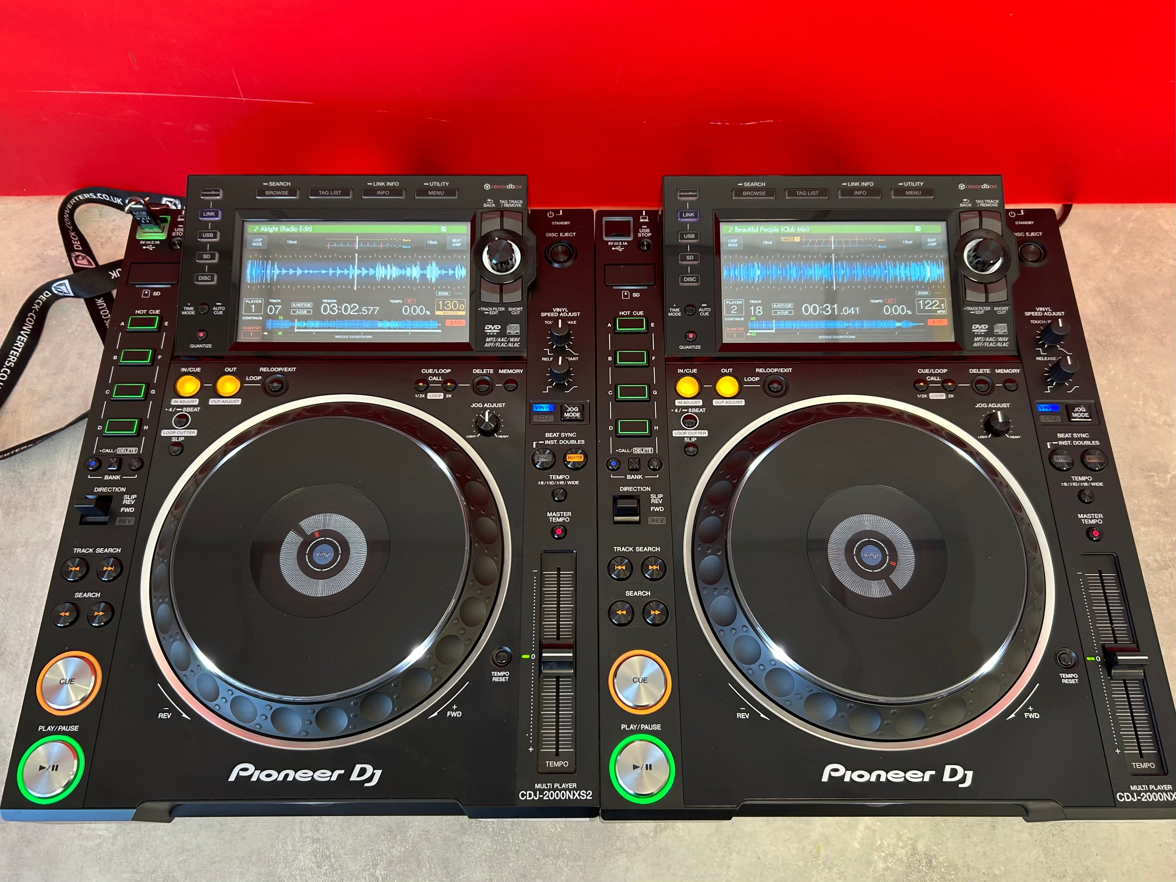 PAIR Pioneer DJ CDJ 2000 NXS2 Professional DJ Decks Pre Owned - Deck Converters