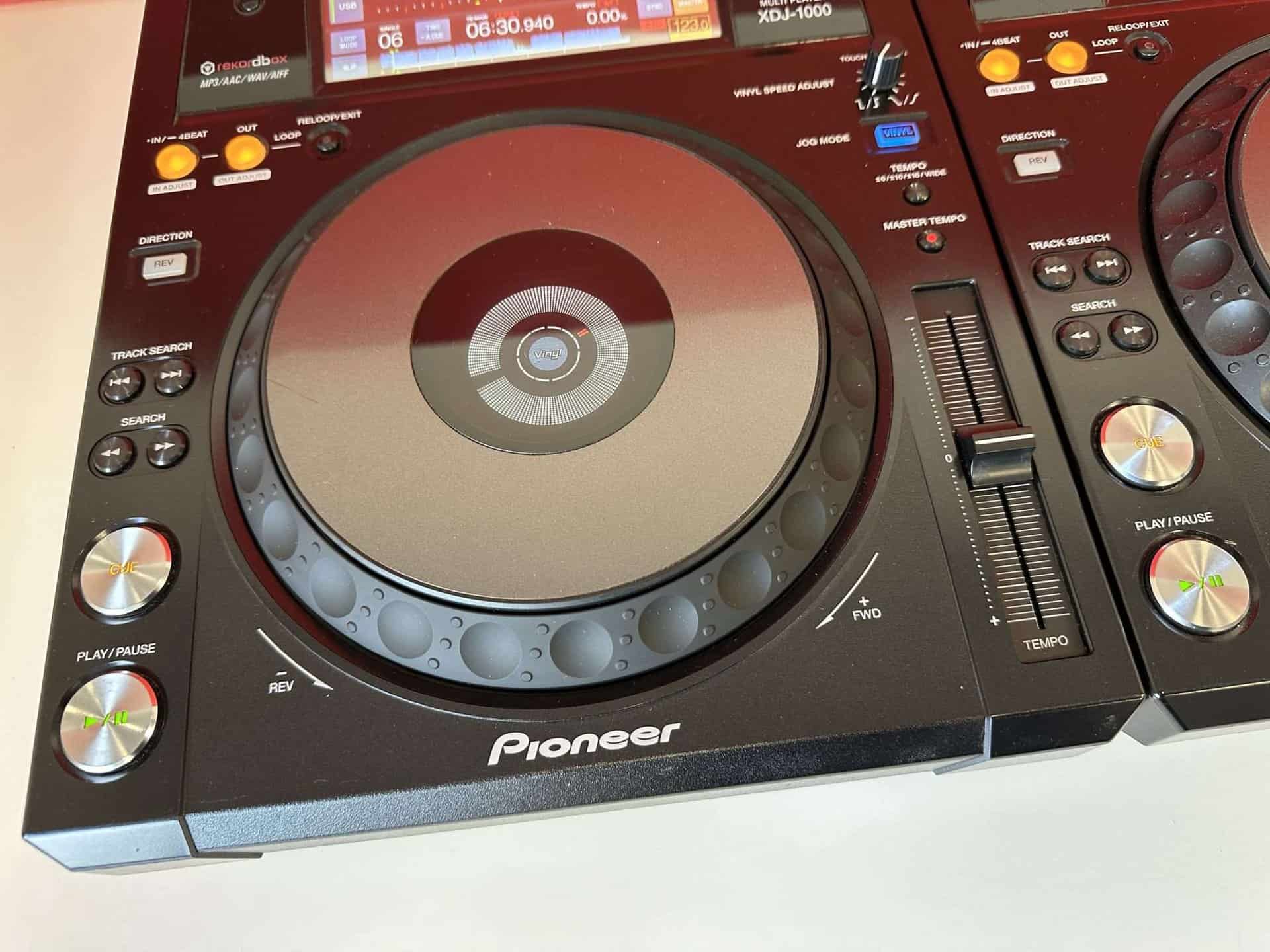 Pair Pioneer XDJ 1000 USB DJ Decks - Deck Converters