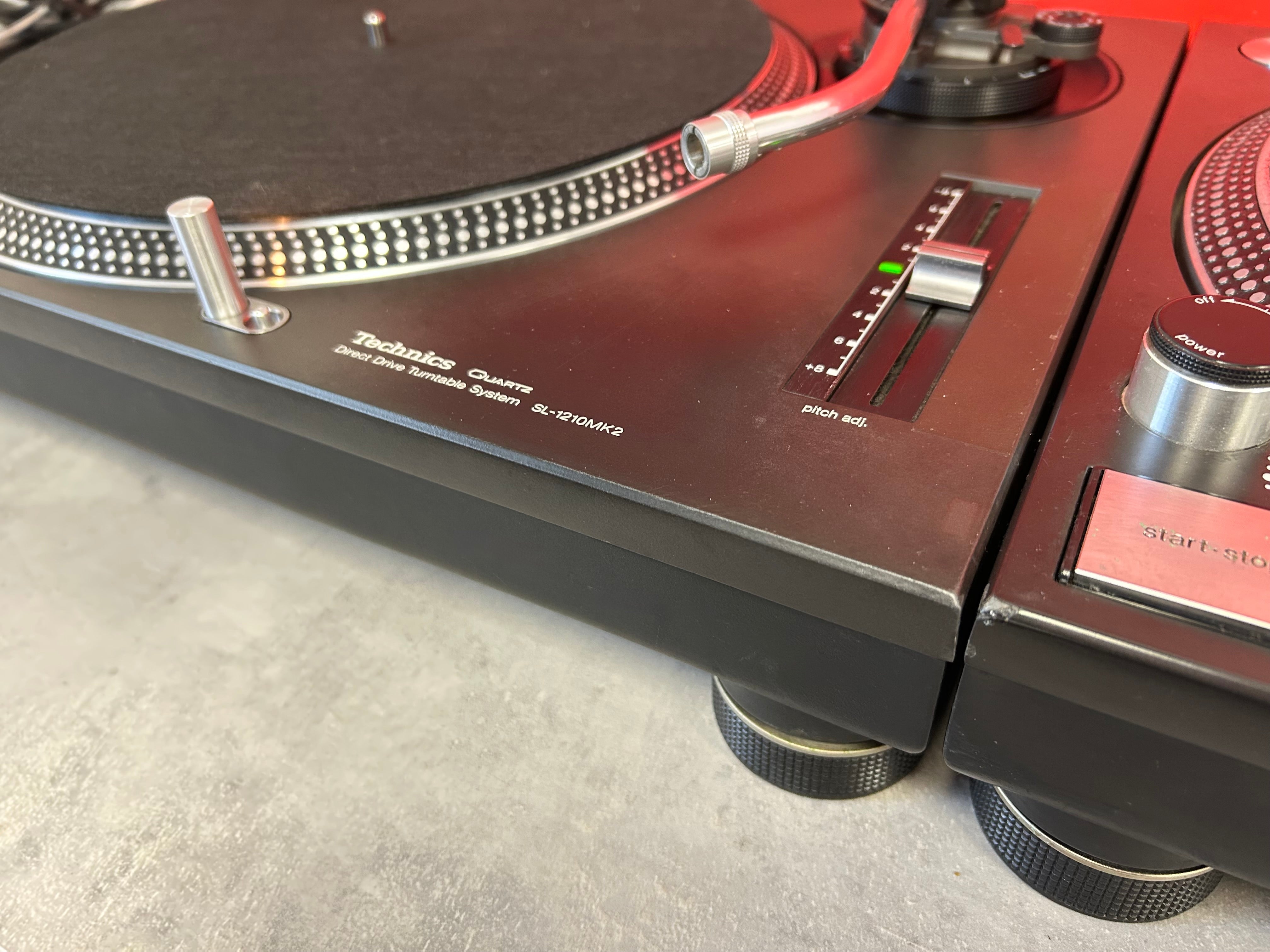 Pair Technics SL 1210 MK2 Turntables - Deck Converters