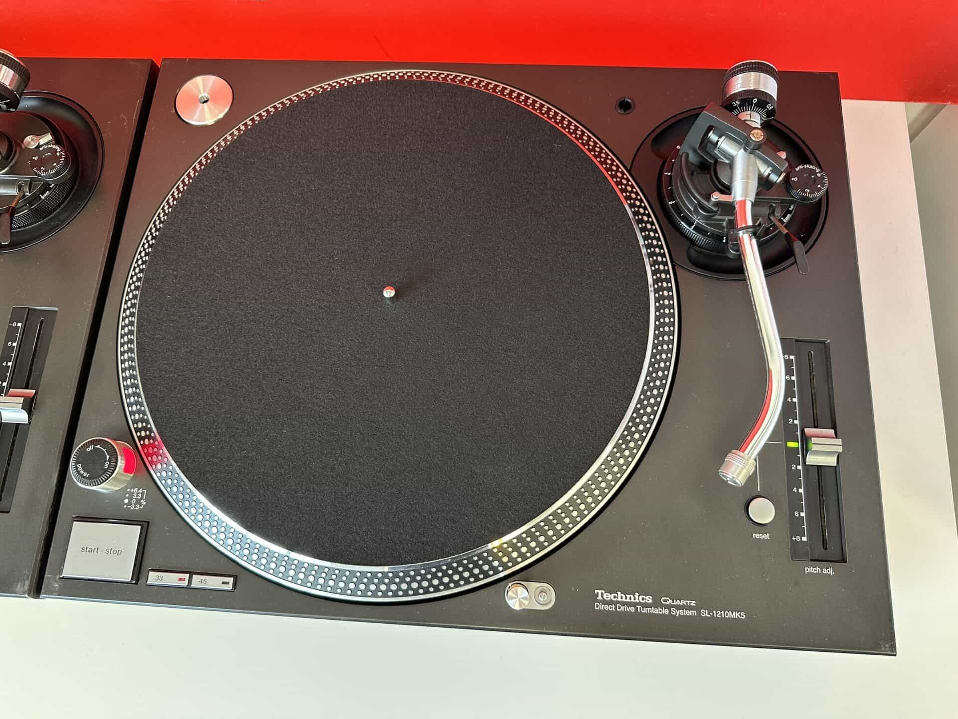 Pair Technics SL 1210 MK5 Turntables - Deck Converters