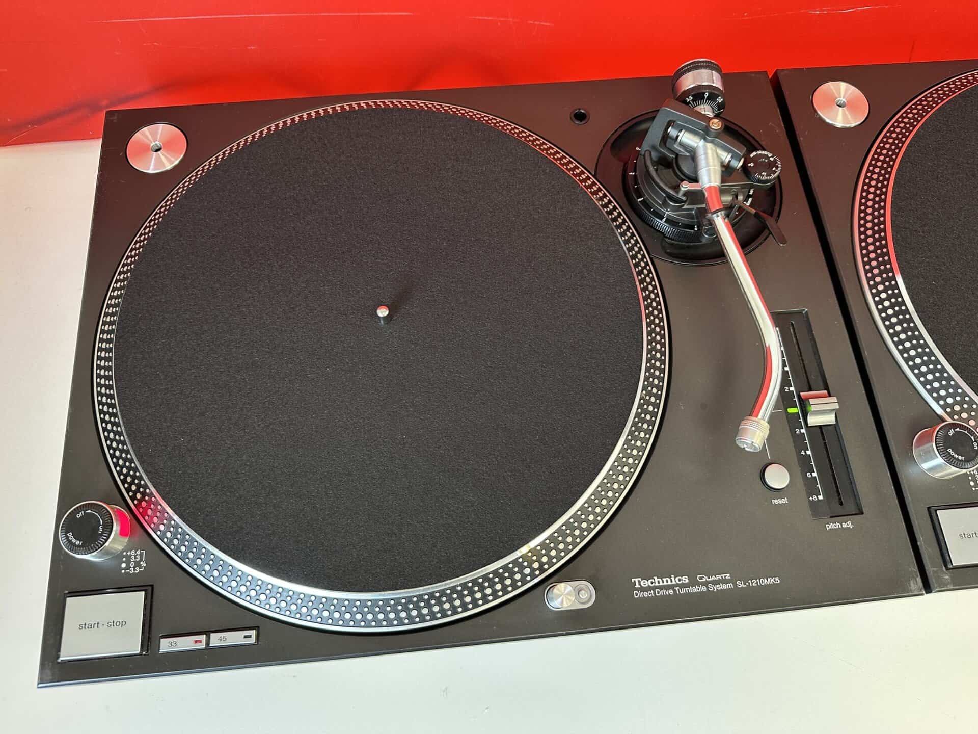 Pair Technics SL 1210 MK5 Turntables - Deck Converters