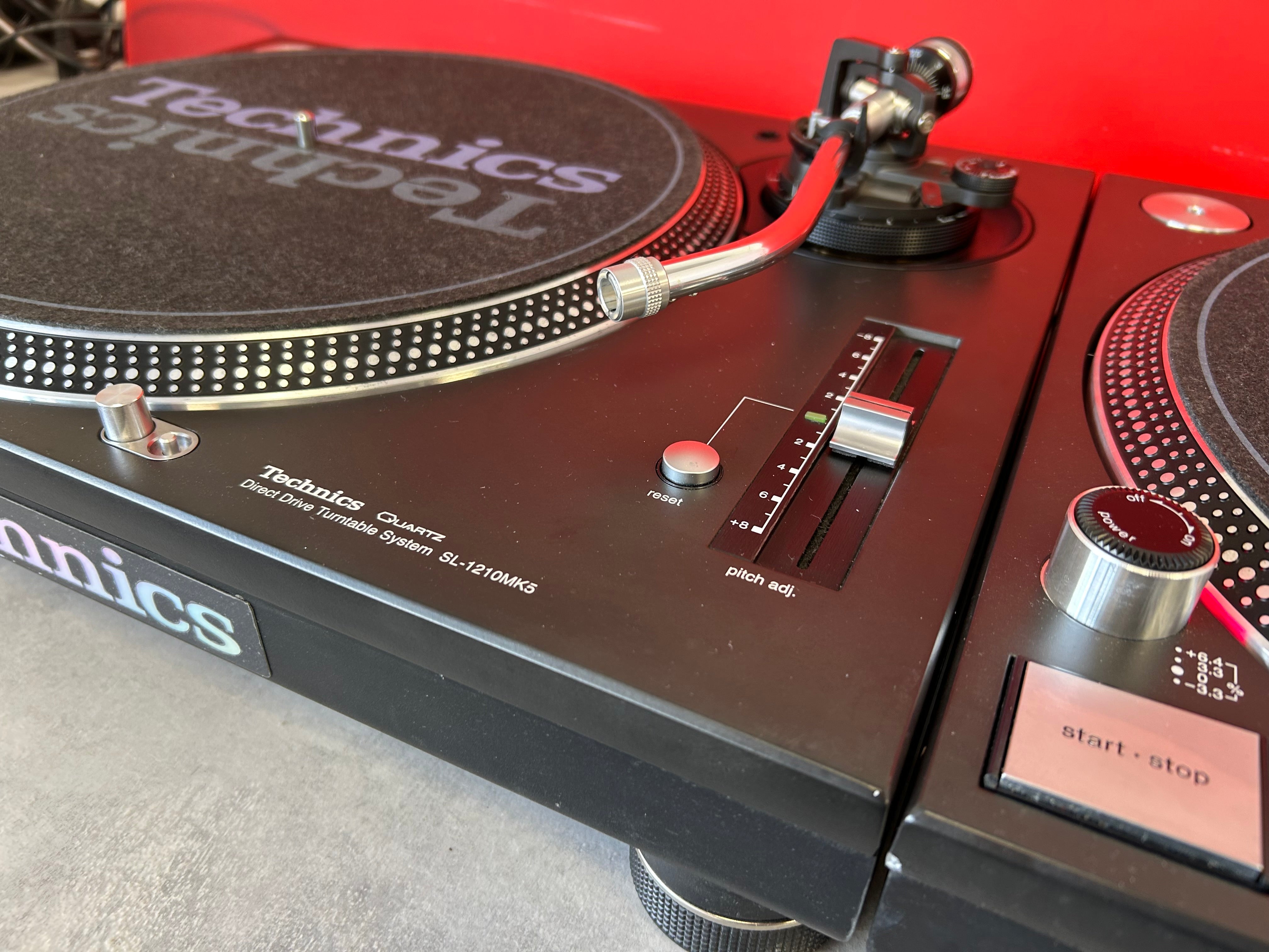 Pair Technics SL 1210 MK5 Turntables - Pre Owned - Deck Converters